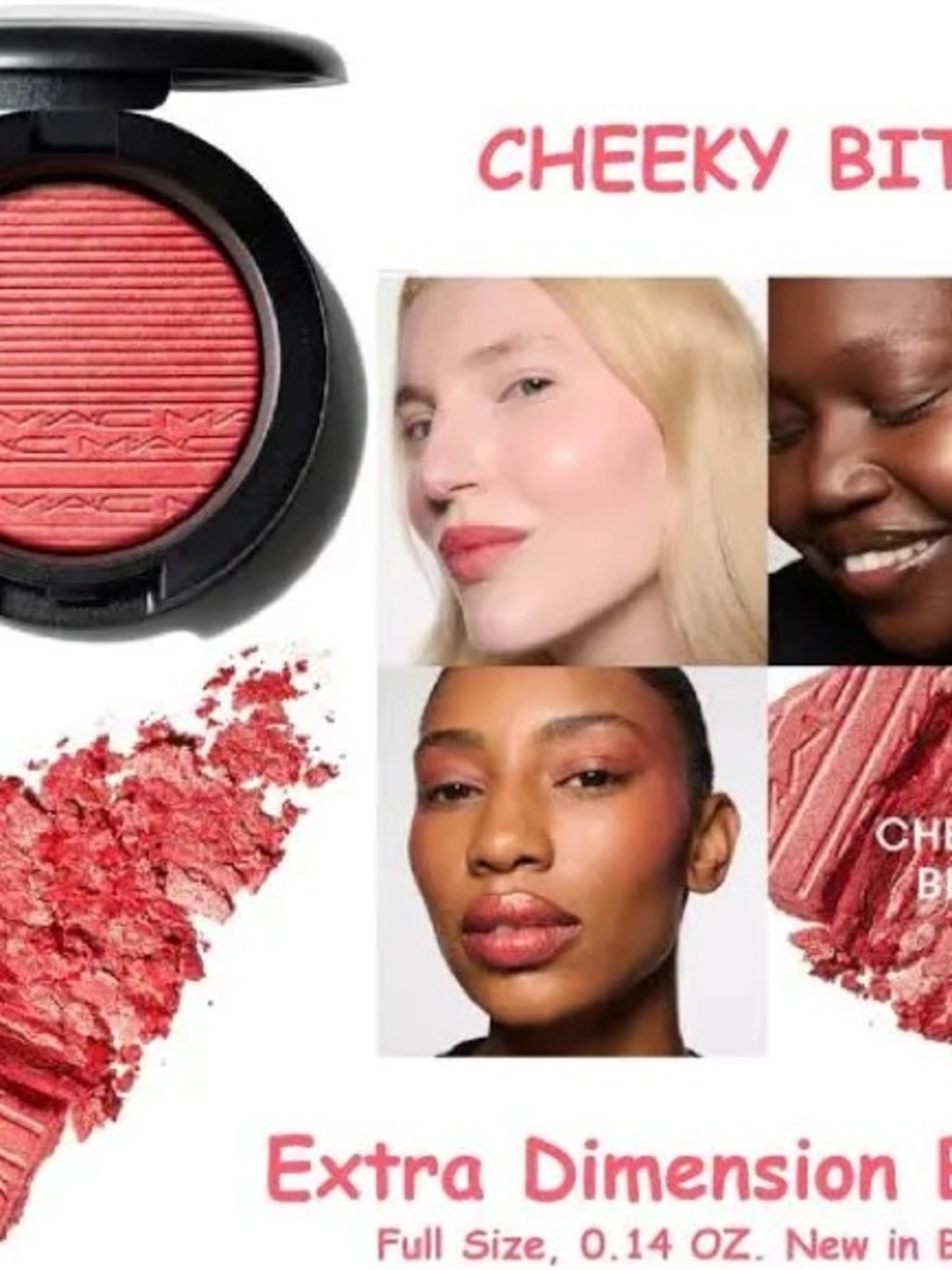 Cheeky Bits ~ Mac Extra Dimension Blush Full Size 4 g / 0.14 Oz. New
